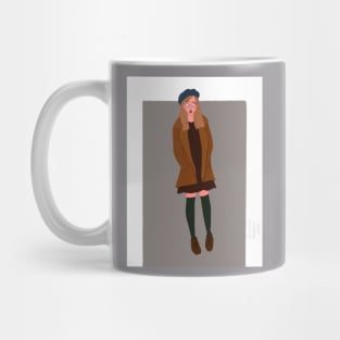 The girl in the coat Mug